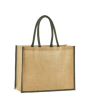 Natural starched jute classic shopper - Image 2