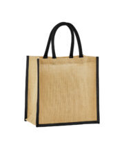 Natural starched jute mini gift bag - Image 4