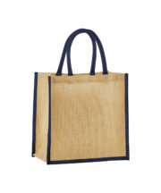 Natural starched jute mini gift bag - Image 5