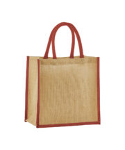 Natural starched jute mini gift bag - Image 2