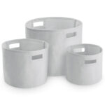 Canvas storage tubs