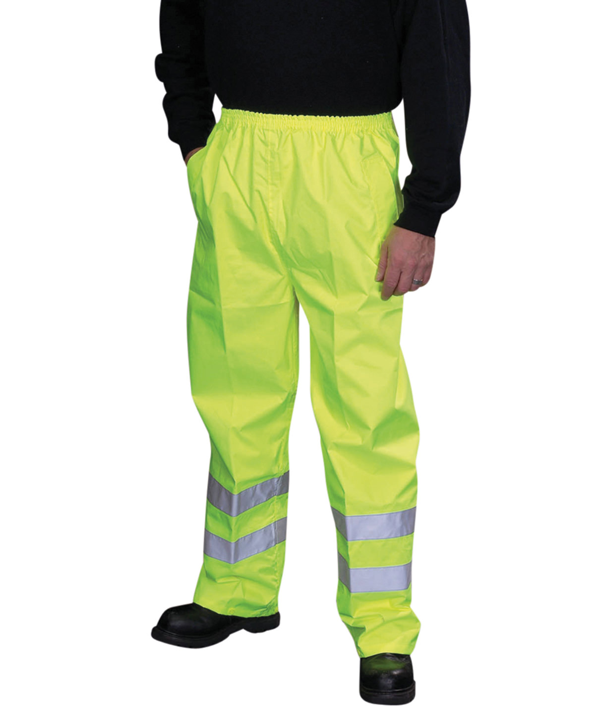 YK070_LS00_2025.jpg Hi-vis waterproof overtrousers (HVS461) - Image 1