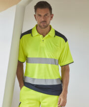 Hi-vis two-tone polo shirt (HVJ220)