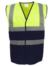 Hi-vis two-tone waistcoat (HVW122) - Image 2