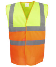 Hi-vis two-tone waistcoat (HVW122) - Image 3