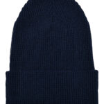 Recycled yarn ribbed knit beanie (1504RY)