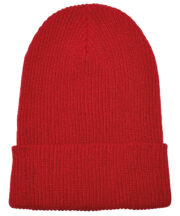 Recycled yarn ribbed knit beanie (1504RY) - Image 4