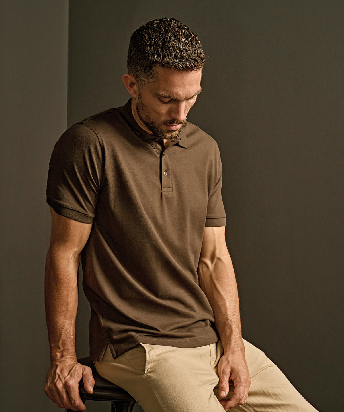 TJ001_LS00_2026 Luxury stretch polo (1405) - Image 1