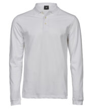 Luxury stretch long sleeve polo (1406) - Image 2