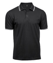 Luxury stripe stretch polo (1407) - Image 3