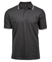 Luxury stripe stretch polo (1407) - Image 4
