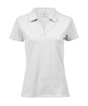 Women’s luxury stretch v-neck polo (1409) - Image 2