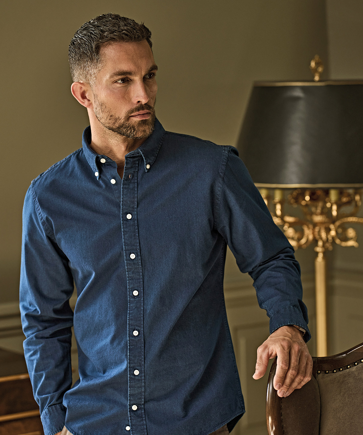 TJ037_LS00_2026 Casual twill shirt (4002) - Image 1