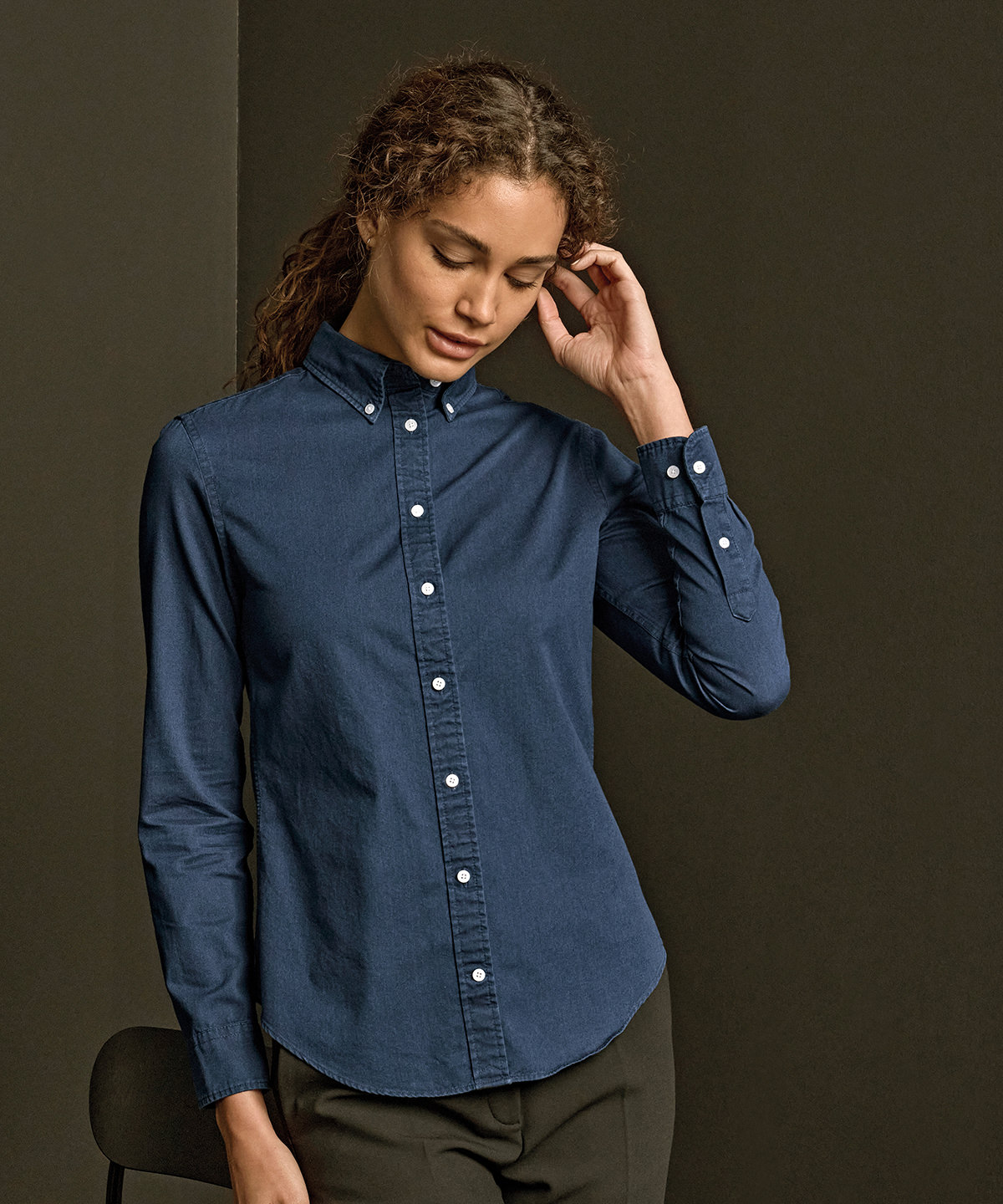 TJ038_LS00_2026 Women’s casual twill shirt (4003) - Image 1