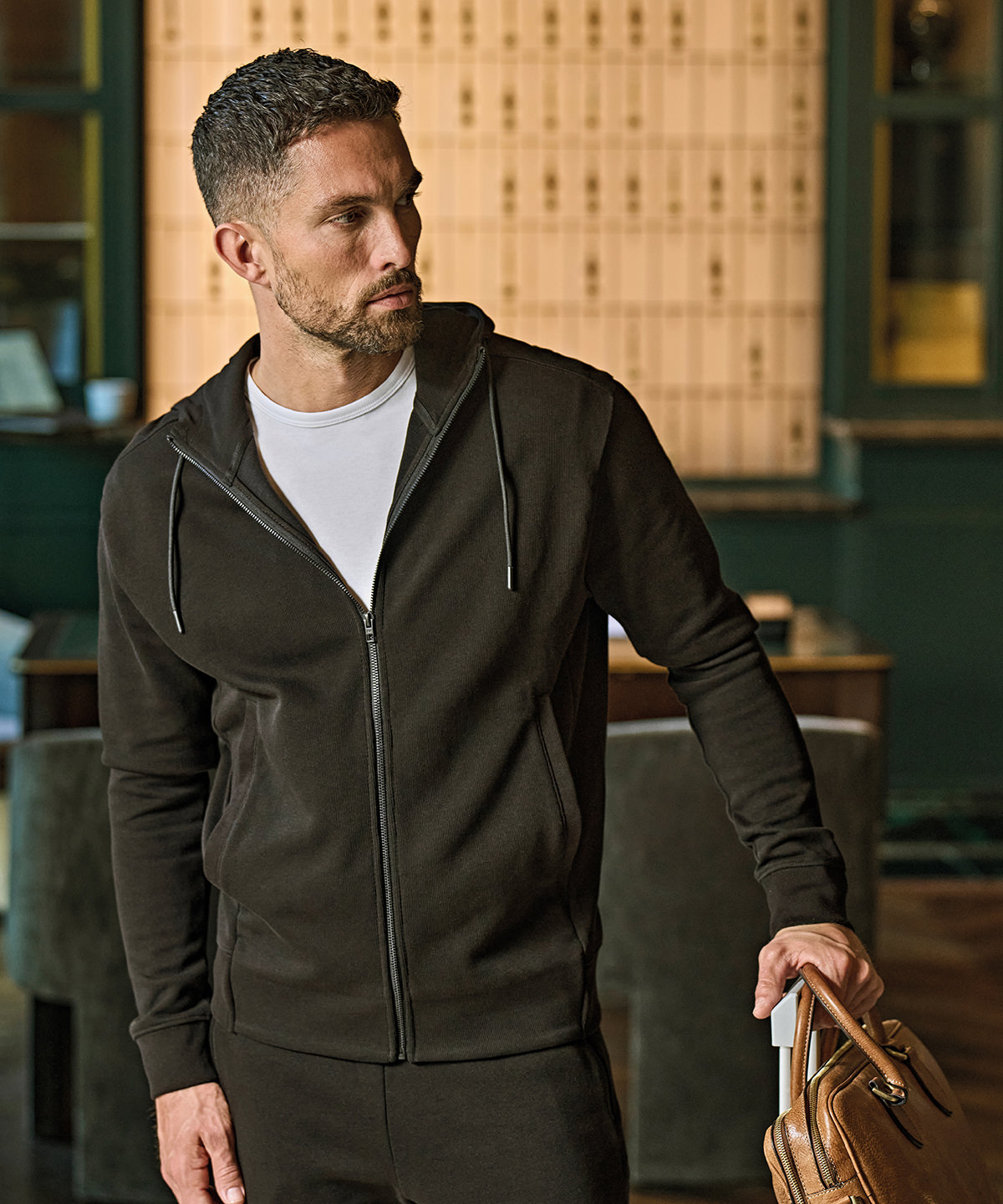 TJ059_LS00_2026 Ribbed interlock hooded full-zip (5508) - Image 1