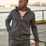 Athletic hooded full-zip sweatshirt (5706)