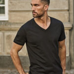 Fashion v-neck Sof tee (8006)