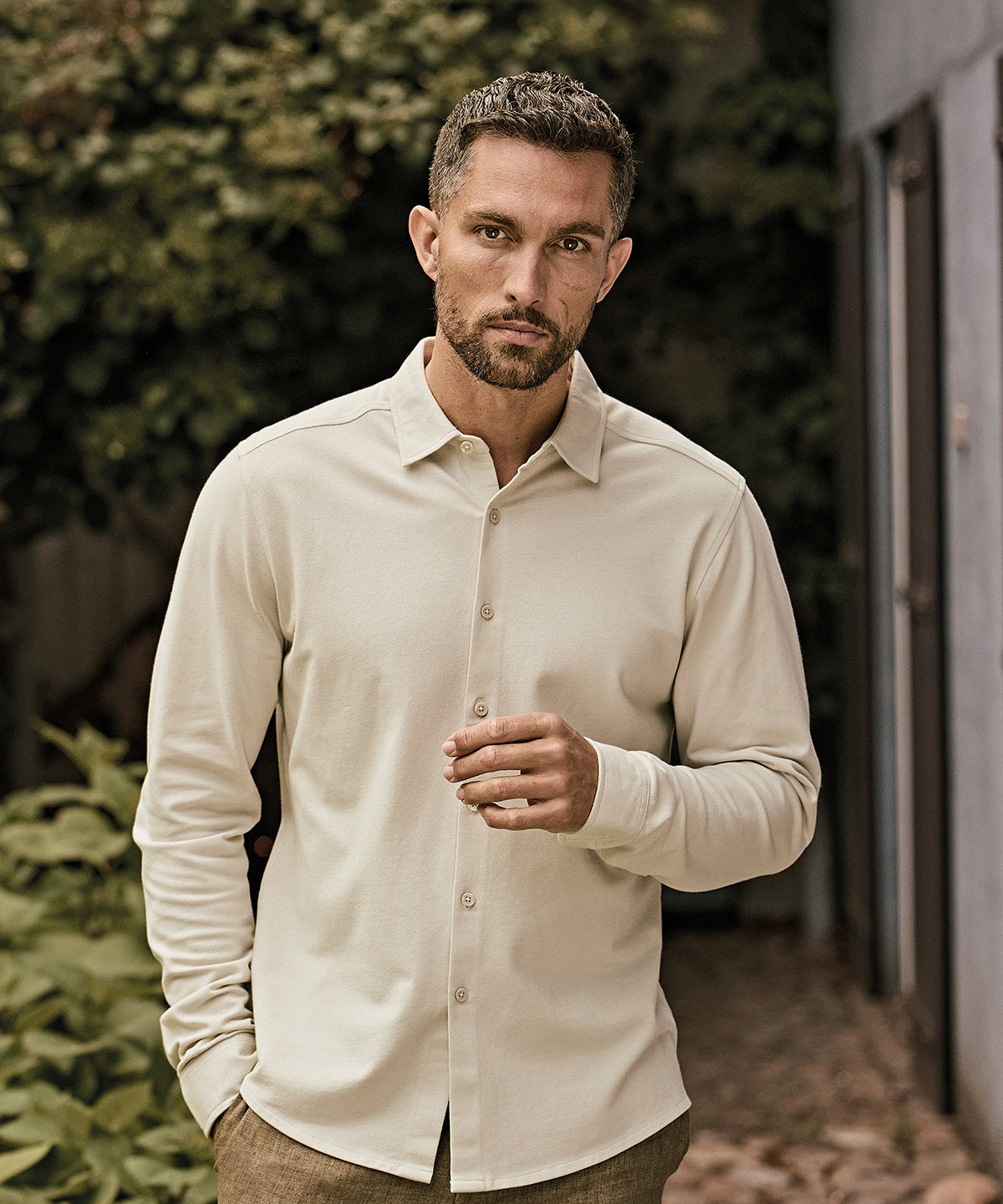 TJ128_LS00_2026 Luxury stretch shirt (1416) - Image 1